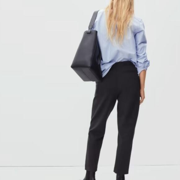 Everlane Black The Dream Pant L NWT Knit Tapered Trouser Work Travel Jogger - Picture 4 of 10